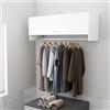Gecheer Armadio Bianco,Armadio Sospeso,Armadio Appendiabiti,Mobile Pensile da Bagno,Armadietto da Parete per Il Cucina,per Bagno,Cucina o Zona Lavanderia,100x32,5x35 cm in Legno Multistrato