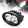 BeiLan Faretti LED Moto Supplementari,20W Fari LED Fuoristrada Moto Faro Fendinebbia Luce Ausiliaria 12V/24V 1800LM per Moto 4X4 ATV Trattore
