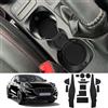 Coleya Tappetini Antiscivolo Compatibile con Ford Puma 2020-2024, Tappetini in Gomma per Console Centrale, Portabicchieri, Cuciture Porta, Braccioli, Ford Puma Accessori Tappetino per Auto (Nero)