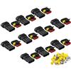 Futheda 10 connettori Impermeabili a 3 Pin IP67 Supersealed PA66 Serie di alloggiamenti in Nylon per Presa AC/DC per Moto, Scooter, Auto, Camion, Quad, Caravan, Jet da Sci, Barche