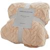 HUIEYE Coperta in Pile, Coperta in Velluto Taffetà,Morbida e Calda Coperta Neonato,In Velluto Corallo, per Quattro Stagioni e Coperte da Letto, per Culla e Letto e Divano,70x100cm(Cammello Chiaro)