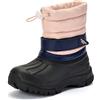 Azooken Bambino Stivali da Neve Ragazzi Ragazza Impermeabili Caloroso Inverno Stivali da Neve Outdoor Trekking Antiscivolo Stivali（T2405-Pink29）