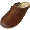 Solema Erik Zoccoli Sabot Pantofole Scarpe di Pelle, Uomo, Cognac Scuro, EU 45