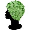 Blue Reef Isla Floral Classic Retro 3D Flower Petalo Pastello Tinta Unita Elegante Cappello Da Nuoto Vintage Taglia Unica Adulti (Pastel Green)