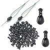 JUHONNZ Perline a Cambio Rapido,30 Pezzi Gancio Perline per Pesca Alla Carpa Pesca Accessori per Connettore Mangiatoia 9mm