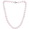 Treasure Bay Collane pietre dure | Collana fatta a mano con perline di pietre preziose da 10 mm per donna - Collana con occhio di tigre in agata rosa rossa verde blu con quarzo rosa ametista (Quarzo rosa)