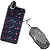 zwxqe Auricolare Bluetooth per auto, con cancellazione del rumore, cuffie vivavoce per auto, cuffie Bluetooth con clip, cuffie wireless singole, auricolari per auto, auricolari Bluetooth ergonomici