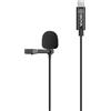 Boya BY-M3-OP - Microfono a clip lavalier digitale omnidirezionale USB di tipo C Plug compatibile con fotocamera tascabile DJI OSMO per registrazione video Vlog