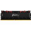 Kingston FURY Renegade RGB 16GB 3200MHz DDR4 CL16 Memoria Gaming Kit per Computer Fissi Modulo Singolo, KF432C16BB1A/16