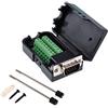 Oiyagai DB15 3+9 D-SUB VGA Maschio 3 Righe 15 Pin Adattatore con Terminali a Vite, Scheda Breakout per Modulo Segnale con Custodia, Senza Saldatura