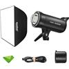 Godox SK400IIV SK400II-V KIT 400Ws Strobe Studio Flash GN65 5700K 2.4G con lampada di modellazione a LED Bowens Mount Monolight per studio, fotografia di ritratto + 60x90CM Flash Softbox
