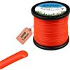SWAWIS Filo di ricambio per decespugliatore, 1,6 mm/200 m, rotondo, filo di ricambio per decespugliatore Weed Grass Yard o Garden, colore: arancione