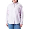 Tommy Jeans Blusa Donna Boyfriend Fit, Violet (Lavender Flower), XXS