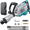 ENEACRO Martello Demolitore 1700W SDS-Hex, Martello Elettrico a Scalpello da 65 Joule, Impugnatura Antivibrazione, 2 Pezzi di Scalpelli e Scatola di Trasporto con Rotelle