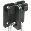 Sayayo Chiavistello Serratura Porta Chiavistello Con Lucchetto Hasp (Scrocco Sul Lato Destro), Solido Acciaio Inossidabile Nero Opaco, EMS3006R-B-FBA