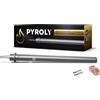 PYROLY Candeletta di accensione per stufa a pellet compatibile PALAZZETTI/MCZ/SUPRA/JOTUL (170/160mm - Ø12,5mm - 350 W - flangia) Qualità superiore con connettori