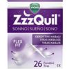 PROCTER & GAMBLE SRL ZzzQuil Nasal Strips - Cerottini nasali per respirare e dormire meglio - 26p pezzi