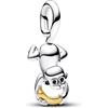 Amuefer Banana Monkey Charm Compatibili Bracciale Collana, Argento Sterling Ciondolo Compleanno Natale Gioielli Regali per le Donne Moglie Amici