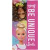 Barbie Character World Barbie Asciugamano ufficiale | Super morbido al tatto, design fresco | perfetto per casa, bagno, spiaggia e piscina | 100% cotone, taglia unica 140 cm x 70 cm, rosa