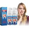 Tkekruh 2 Spray Antidolorifico Dentale 20 ml, allevia il dolore alle gengive gonfie, carie e carie dentali, Whiten and Brighten