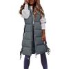 Generico Gilet Piumino Donna Elegante Offerte Parka Con Cappuccio Moda Antivento Cappotto Slim Fit Taglie Forti Giacca Calda Inverno Piumino Donna Senza Maniche Comodi Giubbino Casual Giubbotto