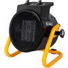 SIAL Termoventilatore 2000 W - Radiatore Elettrico - Ceramica - Riscaldamento Industriale - Riscaldamento Rapido in 3 Secondi - Termostato e Protezione da Surriscaldamento (Nero)