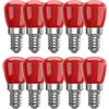 WULUN E14 lampadina LED colore, lampadina 3W, adatto per AC220-240V, Halloween/Natale/feste, lampadina colore bar/festa, rosso