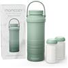 Momcozy Refrigeratore portatile per latte materno per esterni (650 ml), raffreddamento totale a 360°, grande refrigeratore per latte materno da viaggio con 2 biberon per conservare latte materno
