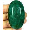 Glitzy Gems Enorme pietra preziosa ovale estratta estratta con smeraldo verde naturale ce...