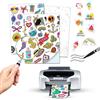 OYEMAT 50 Fogli di Vinile Adesivo Stampabile A4 Impermeabile | Carta in Vinile Adesivo Stampabile Bianco Opaco | Carta Autoadesiva Impermeabile per Stampanti