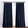 PONY DANCE Tende Oscuranti per Soggiorno con Passanti Tende Termiche Isolanti per Interni Camera da Letto 2 Pezzi 140x245 CM Curtain Oscurante da Interno, Blu Scuro