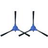 TALENTEC Home | 2X Spazzole Laterali di Ricambio compatibili con i Robot aspirapolvere Eufy RaboVac: 11S, 12, 15C, 25C, 30, 35C, G10, G20, G30, Max, Plus, Hybrid, Verge, Edge | Colore Blu