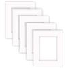 nielsen Conservation Passepartout cartone 2,2 mm, set di 5, formato esterno 24x30 cm cm per foto 15x20 cm, bianco puro liscio