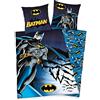 Wild South Shop Batman - Biancheria da letto DC Comics, 80 x 80 cm + 135 x 200 cm, 100% cotone rinforzato con chiusura lampo