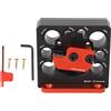 Kelepu Kit di maschere per tasselli in lega di alluminio regolabile, dima per spinatura legno per trapano elettrico, set di strumenti con chiave di regolazione per tasselli e spine legno