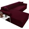 VEAI Copri Divano con Penisola Sinistra Destra Angolare Copridivano Elasticizzato Coperta Divano Universali Sofa Cover 3 4 1 2 Posti Protezione Divano (Color : U, Size : 190-230cm)