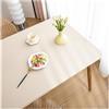 ADTEMP Tovaglia Pelle Rettangolare con Bordo Elastico, Tovaglia Lavabile Copritavolo Pelle PU Impermeabile Antimacchia, Tappetino da Tavolo per Esterno, Patio, Cucina e Sala da Pranzo(90x180cm,White)