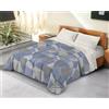 BANZAII TEXTILE INNOVATOR ONLINE Banzaii Trapunta Matrimoniale 260x260 cm Invernale in Ecopiuma da 380 gr/mq calda e morbida - Piumone Invernale Anallergico e Traspirante - Prodotto in Italia -Francesca Azzurro