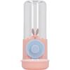 Generic Dispenser d'Acqua per Cani Sospeso 500 Ml Grande capacità Ampia Applicazione Dispenser Automatico di Acqua per Animali Domestici Dal Design Trasparente per Gatti (PINK)