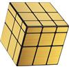 Vdealen Cubo Magico 3x3x3 Mirror Magic Cube, Lisci Sticker Specchio Speed Cube per Principianti e Utenti Avanzati Cubo di Velocità, Regalo per Bambini Adolescenti Adulti(Oro)