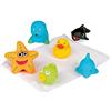 Happy People Happy Baby 40156 - Pupazzetti in Gomma per Il Bagnetto, con Sacchetto con Chiusura ad Elastico