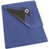 Perel Telo di copertura 5 x 5 m, poliestere extra resistente 140 g/m², telo quadrato con 20 occhielli e angoli rinforzati, per mobili da giardino, legna, rimorchio
