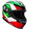 AGV Casco K6 EXCITE CAMO ITALY Bianco Rosso Verde AGV S