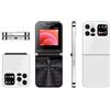 AZUIQiMeng Mini i15 Pro Telefono Cellulare Sbloccato 2024, Telefono Cellulare più Piccolo Al Mondo Sbloccato, Cellulare Per Anziani, Dual Sims, 1000mAh, 1.8 inch (Bianco)
