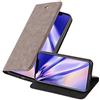 Cadorabo Custodia Libro per Apple iPhone X/XS in BRUNO CAFÉ - con Vani di Carte, Funzione Stand e Chiusura Magnetica - Portafoglio Cover Case Wallet Book Etui Protezione