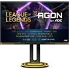 AOC Agon Pro AG275QXL - Monitor Gaming QHD da 27, 170 Hz, 1 ms, FreeSync, G-Sync Compatible, HDR400 (2560 x 1440, HDMI, DisplayPort, USB Hub), colore: Nero