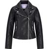 JJXX JACK & JONES Jjxx Jxgail Faux Leather Biker Jacket Noos Giacca in Ecopelle, Nero, L Donna