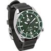 CRESSI Sea Lion Watch Silver/Verde 300m - Orologio Professionale Subacqueo Unisex, Edizione Paraggi 100% Swiss Made, Impermeabile fino a 300 Metri di Profondita'