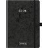 BRUNNEN FACT!plus - Calendario scolastico 2023/2024, 2 pagine = 1 settimana, formato A5, colore: nero