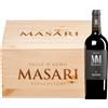 Masari | Veneto MM Montepulgo Rosso Veneto Valle d'Agno IGT 2015 6 bottiglie in cassetta di legno 4,5 l